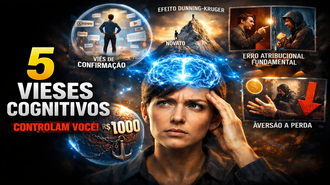 5 Vieses Cognitivos Que Você Usa Todo Dia (Sem Perceber)